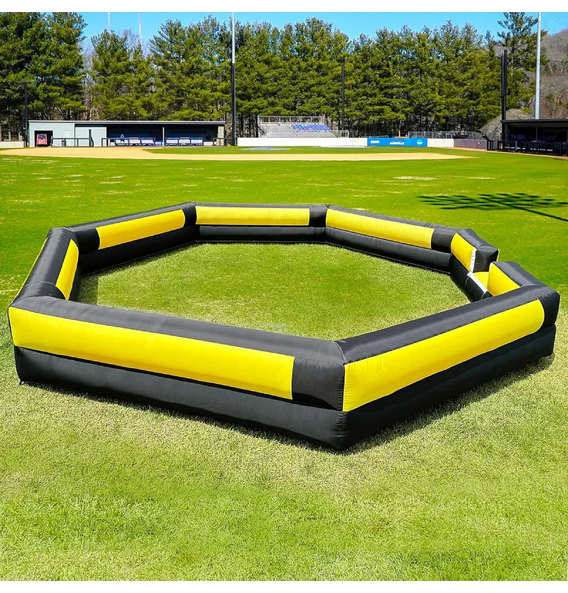 Piscine à balles gonflable Gaga de 4,5 m avec ballon Gaga - Terrain de jeu portable pour sports intérieurs et extérieurs