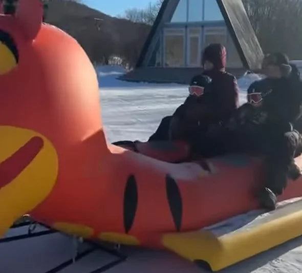 Durable Inflatable Snow Tube for Winter Sledding