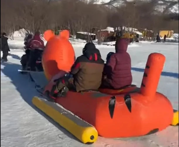 Durable Inflatable Snow Tube for Winter Sledding