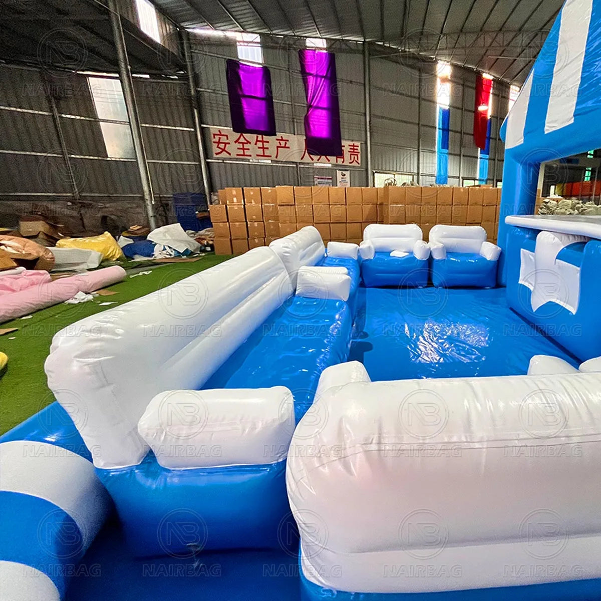 Inflatable Pool Bar Floating Pub With Seats Backyard