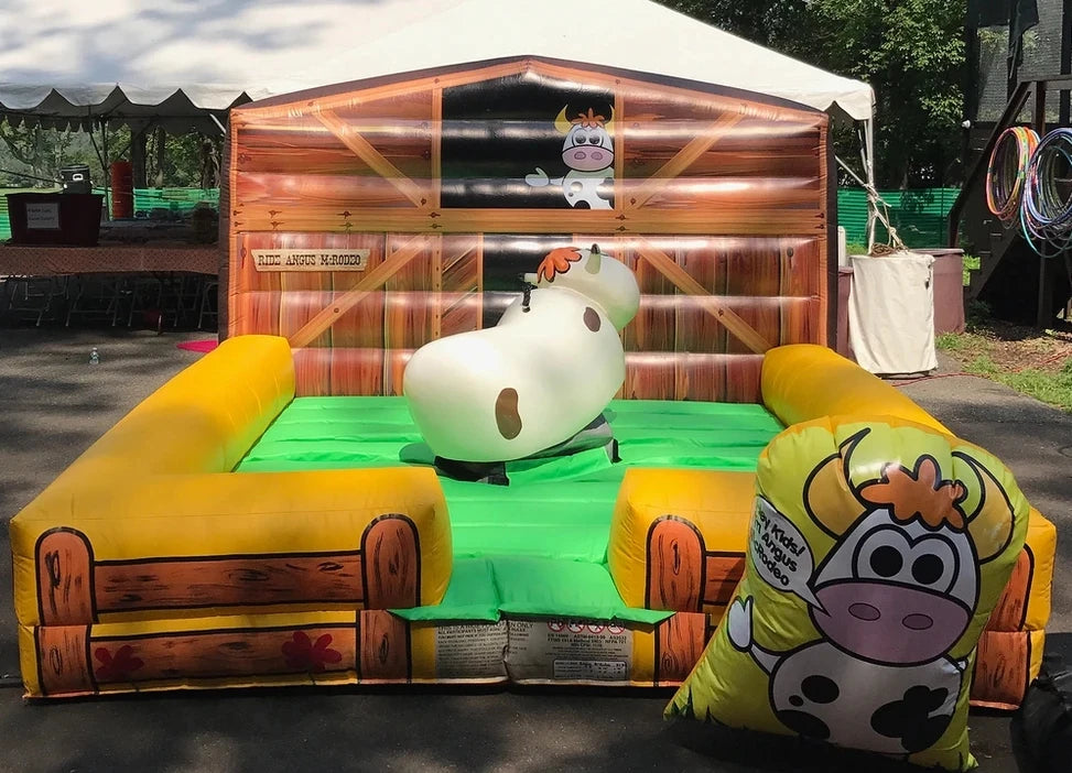 Inflatable Mechanical Bull Cow Riding Game