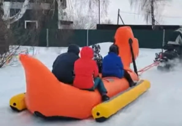 Durable Inflatable Snow Tube for Winter Sledding
