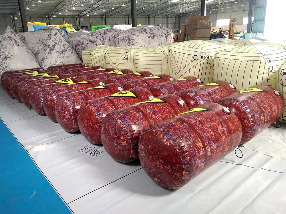 Inflatable Paintball Bunkers for Commercial Events