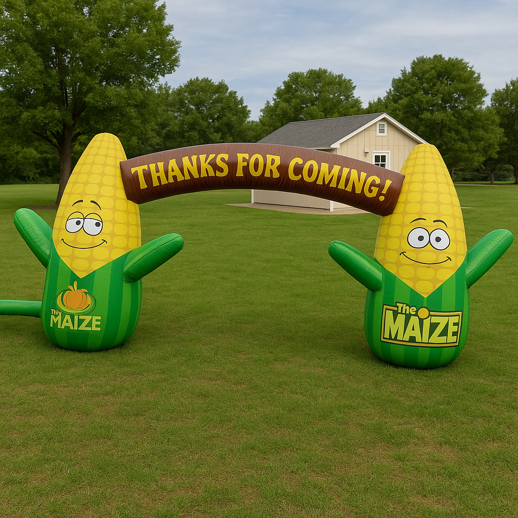 Inflatable Corn Arch for Event Promotion