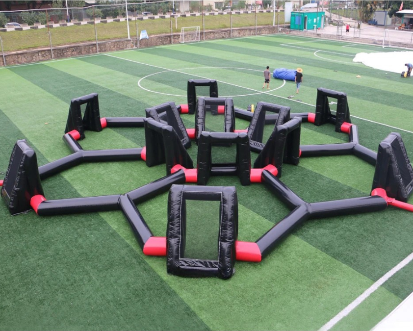 6-in-1 Inflatable Panna Soccer Training Arena 49x49 FT