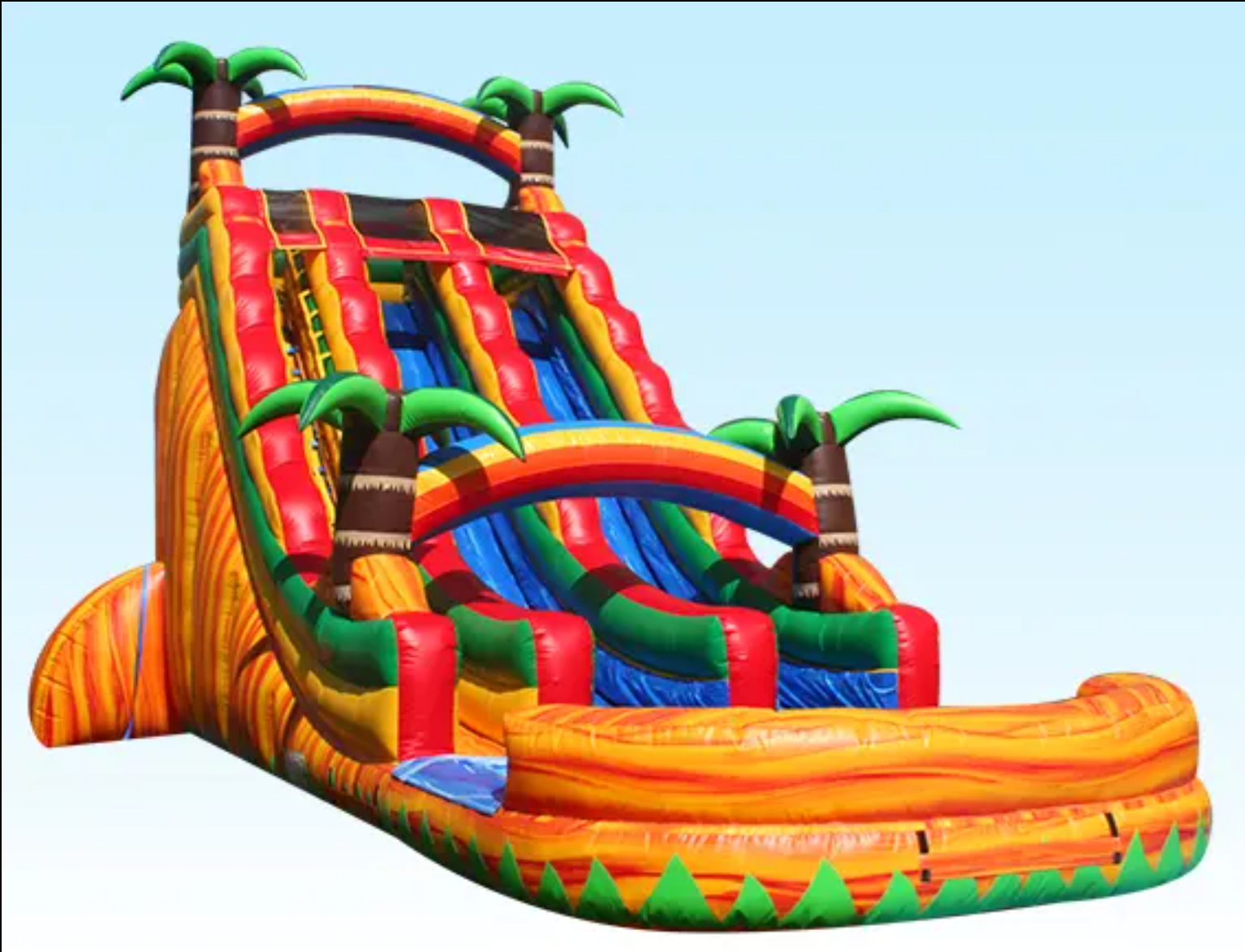 Dual Line Inflatable Water Slide