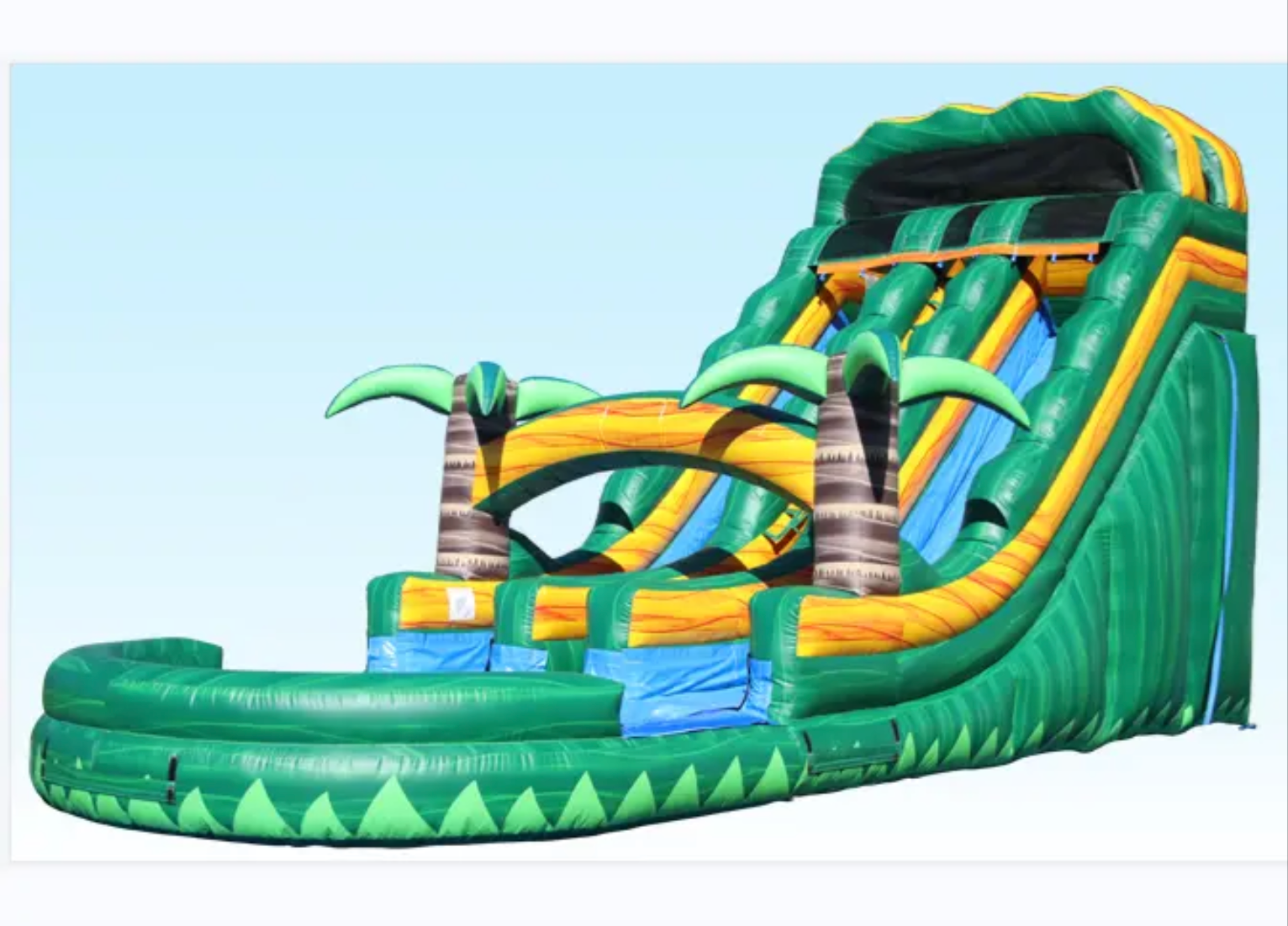 Dual Line Inflatable Water Slide