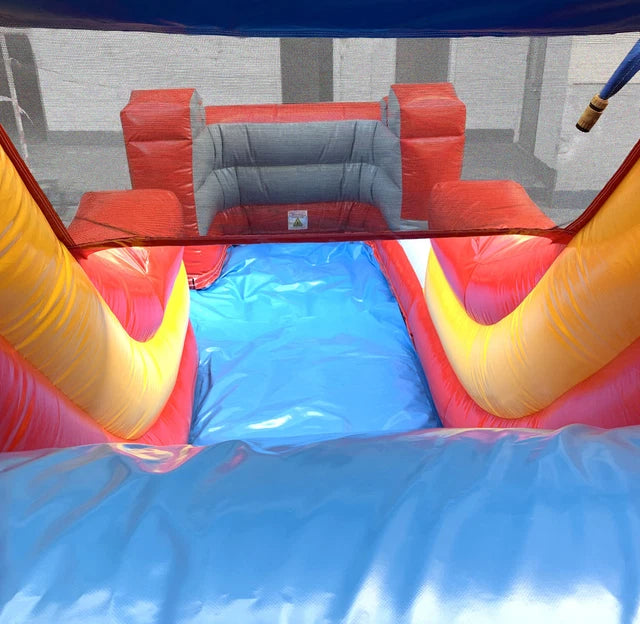 Mega Fire Truck Inflatable Water Slide Bounce House Fun