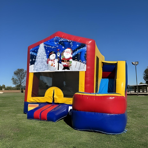 Santa Snowman Holiday Inflatable Combo Fun