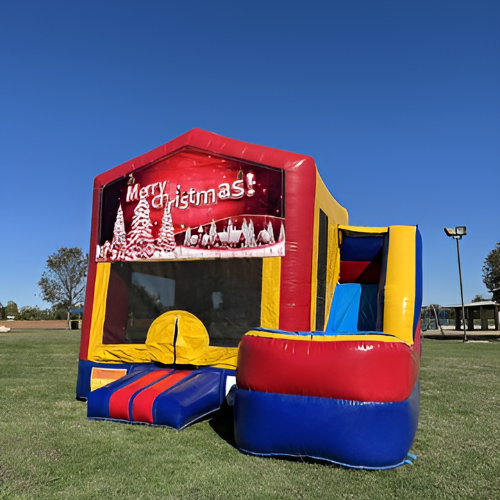 Christmas Inflatable Bounce House with Slide