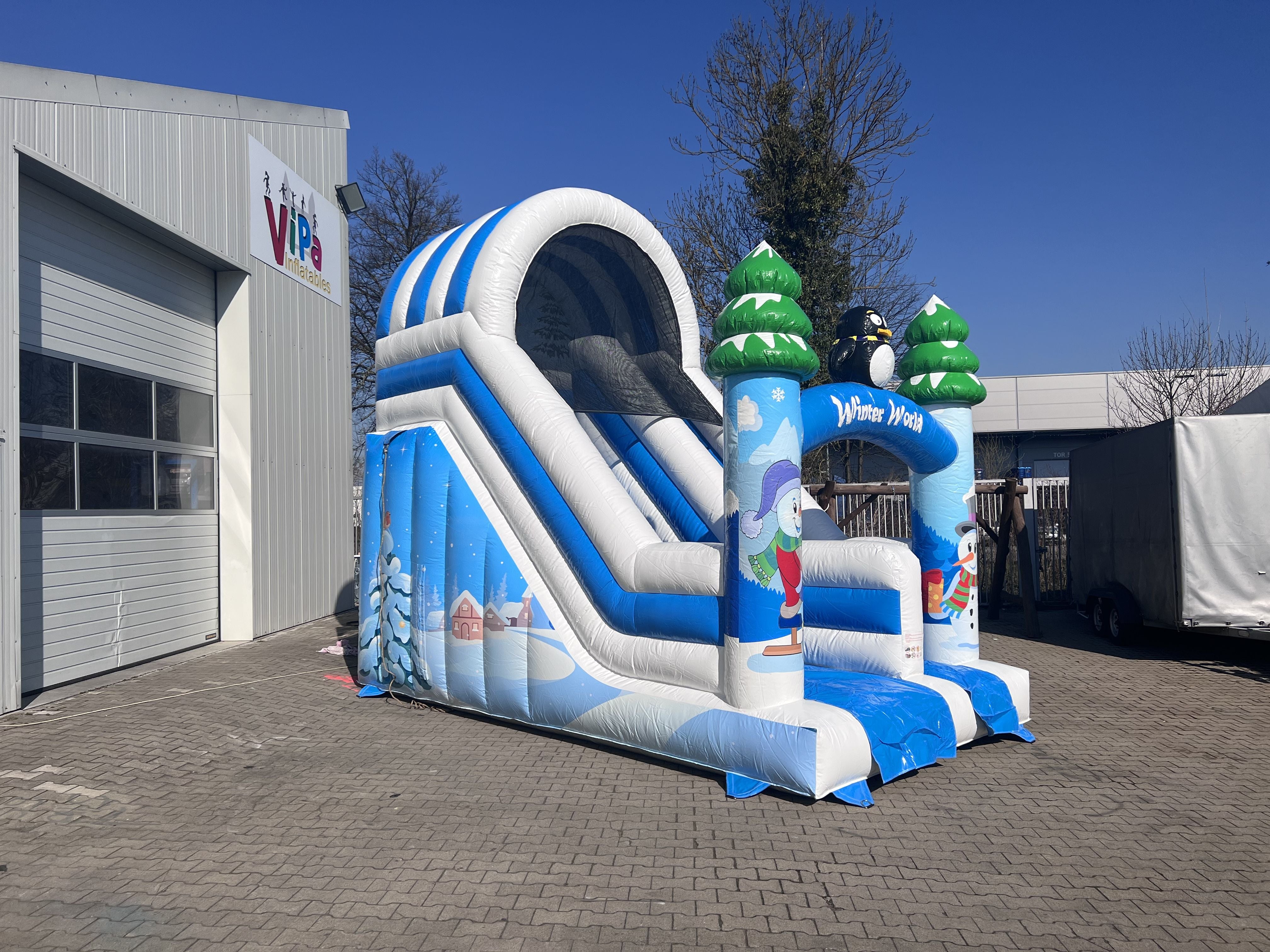 Commercial Inflatable Snow World Slide for Entertainment