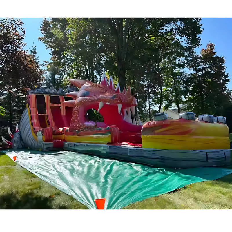 Dragon Splash Inflatable Water Slide