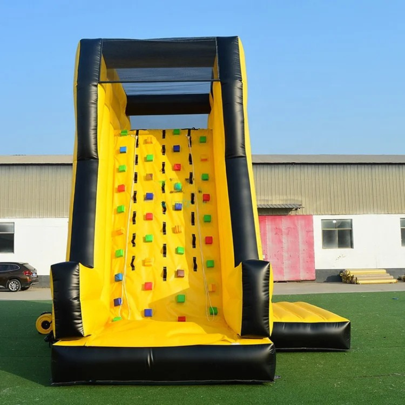 Inflatable Rock Climbing Wall with Slide
