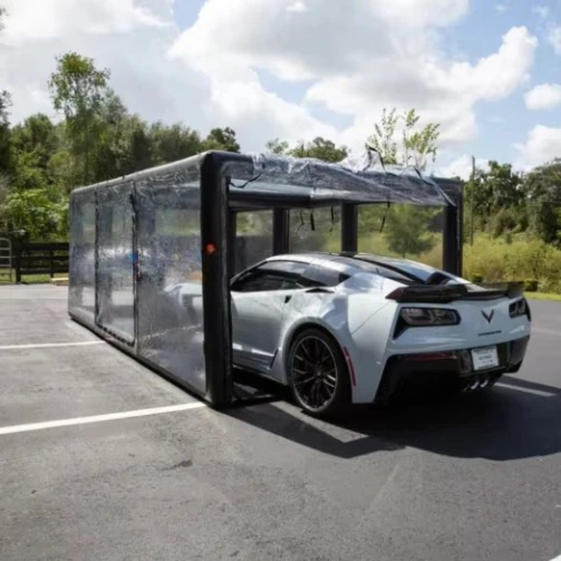 Clear PVC Inflatable Car Storage Tent