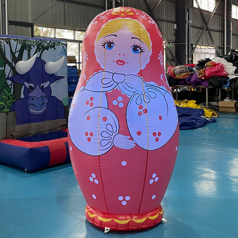 LED Light Inflatable Matryoshka Doll Decoration