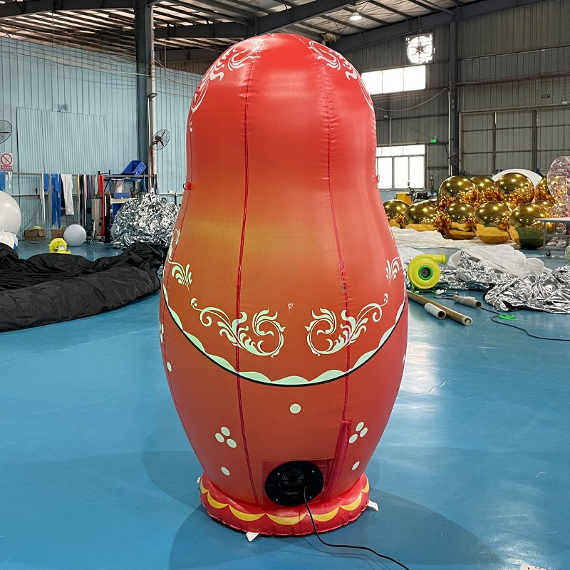 LED Light Inflatable Matryoshka Doll Decoration