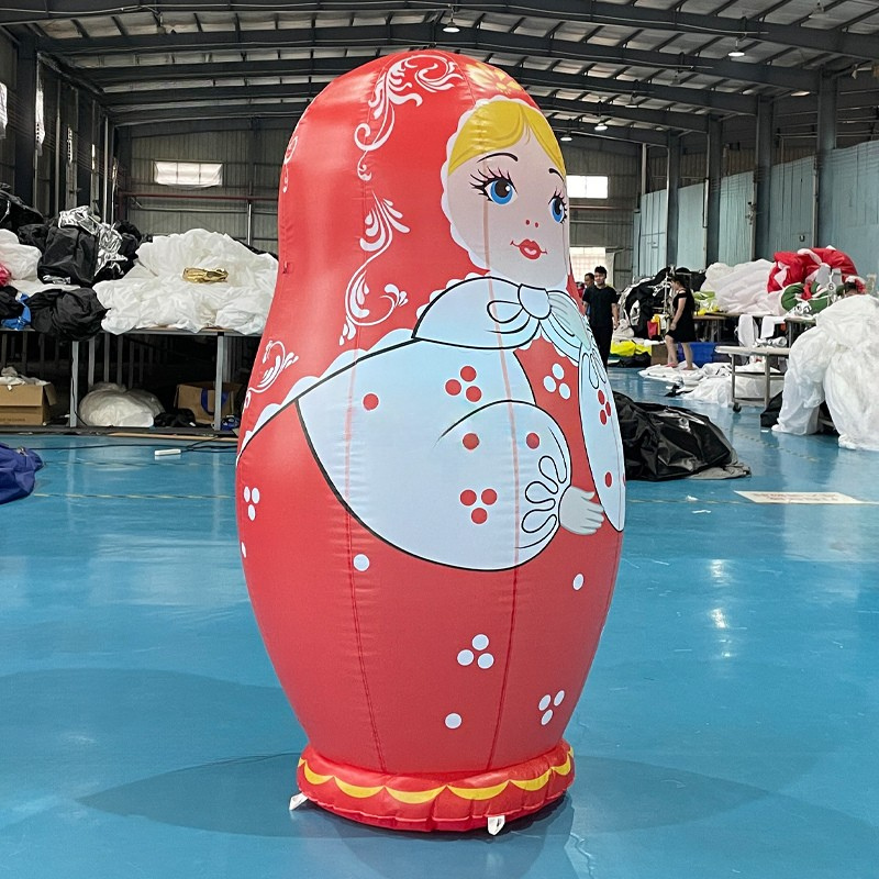 LED Light Inflatable Matryoshka Doll Decoration