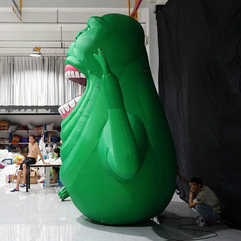 Custom Inflatable Green Ghost Halloween Decor