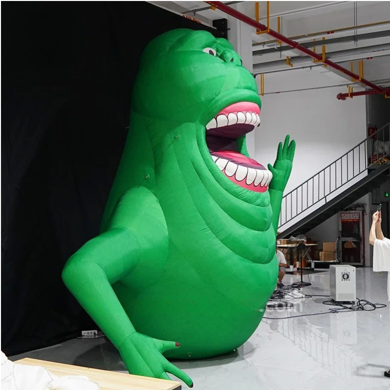 Custom Inflatable Green Ghost Halloween Decor