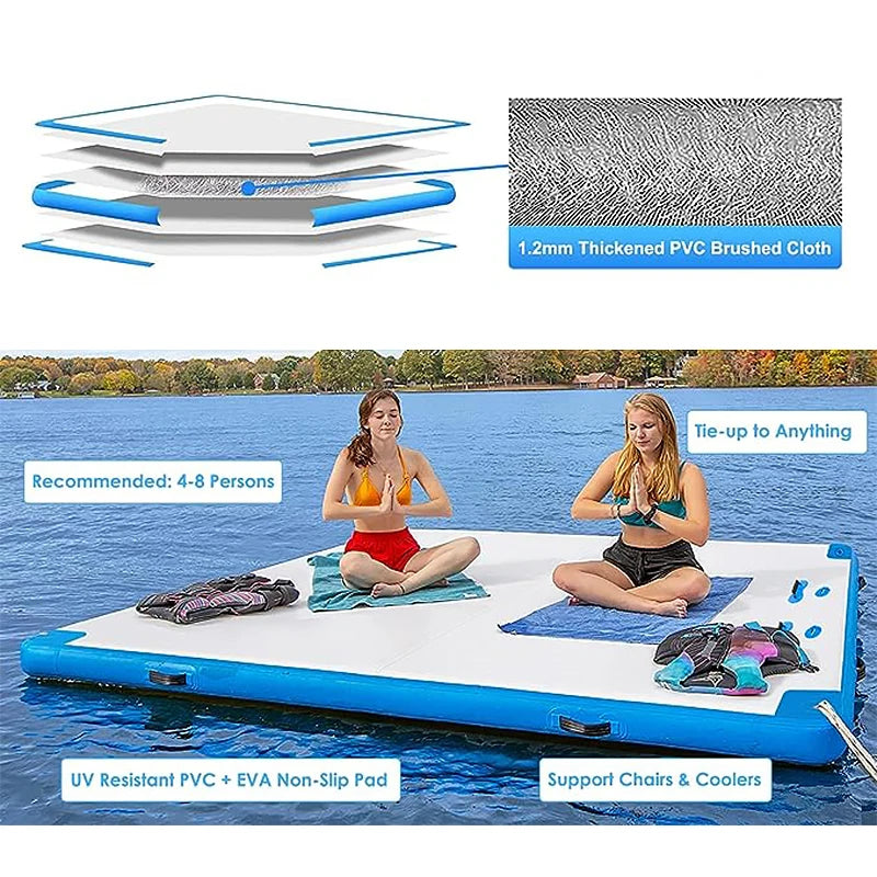 Inflatable Floating Dock for Summer Fun