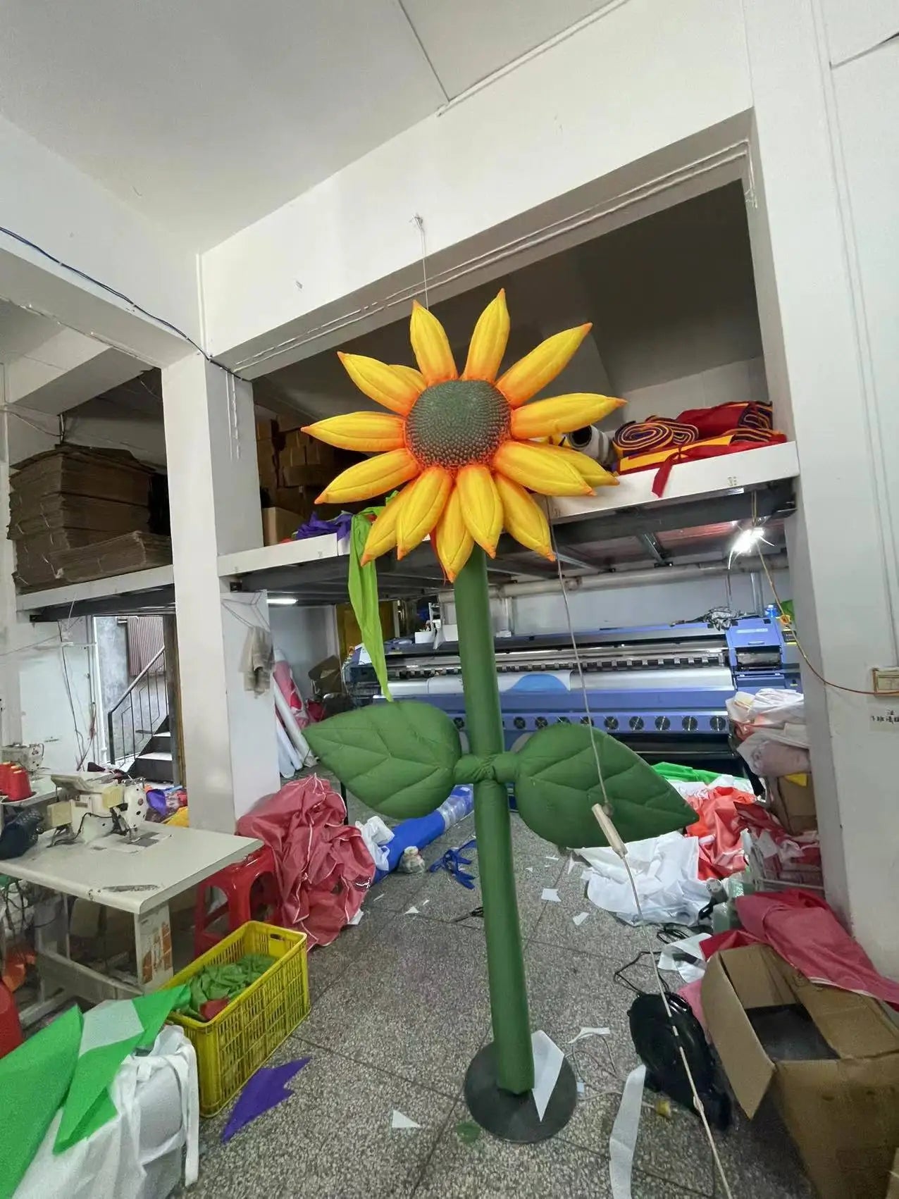 Inflatable Sunflower Garden Decoration with Lights