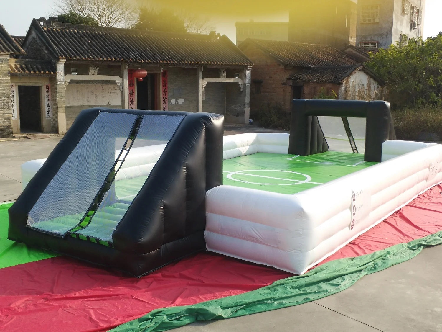 Aufblasbares Fußballfeld Seifenarena für Fußball