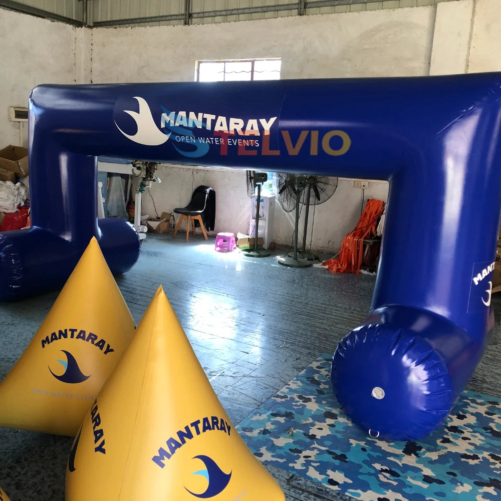 Inflatable Arch Floating Waterproof Start Finish Swimathon Entrance