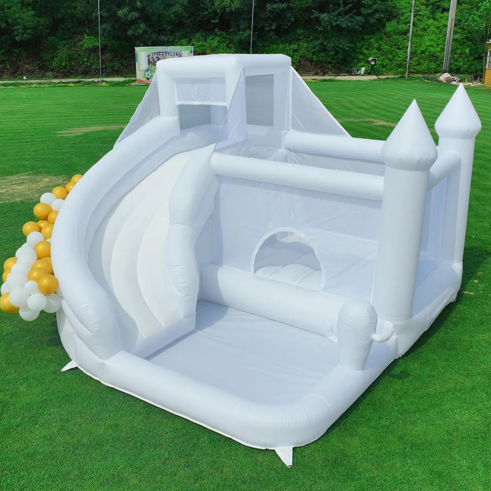 Inflatable White Bounce for Wedding Party Inflatable Ball Pit