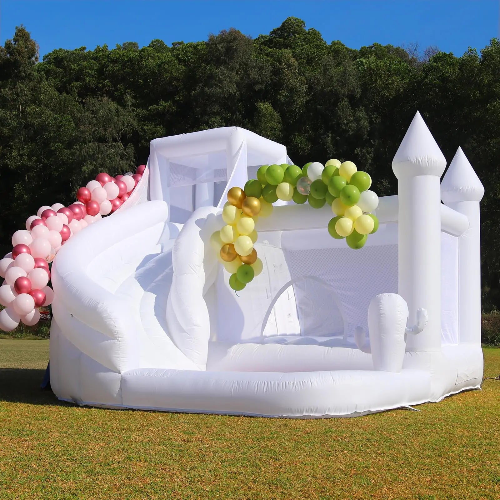 Inflatable White Bounce for Wedding Party Inflatable Ball Pit