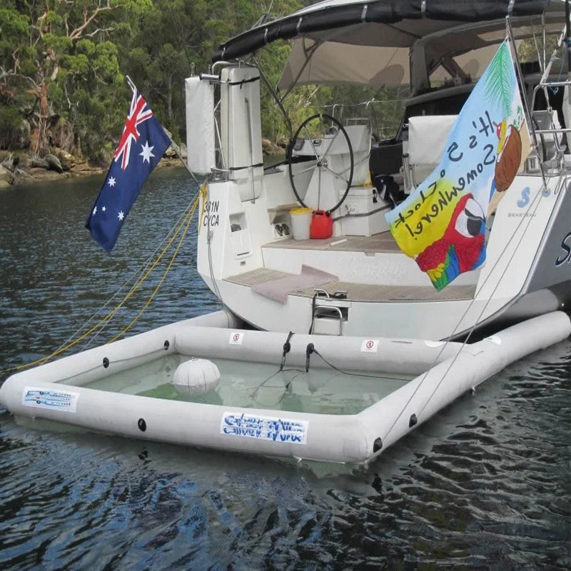 Portable Inflatable Ocean Yacht Pool with Net