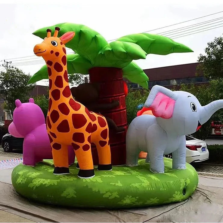 Inflatable Amusement Park Zoo for Kids