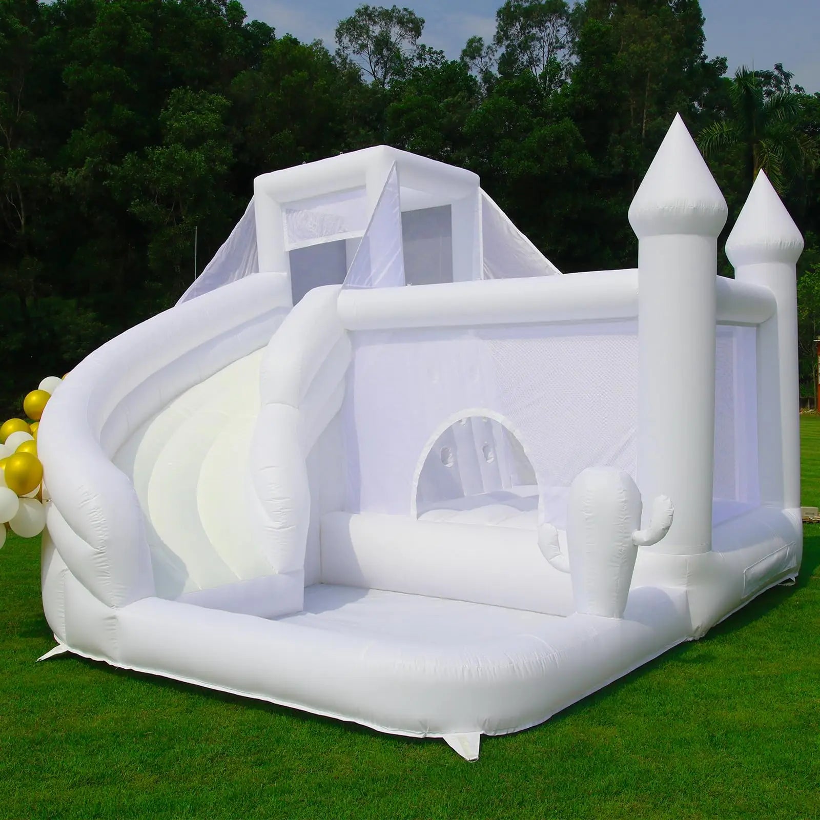 Inflatable White Bounce for Wedding Party Inflatable Ball Pit