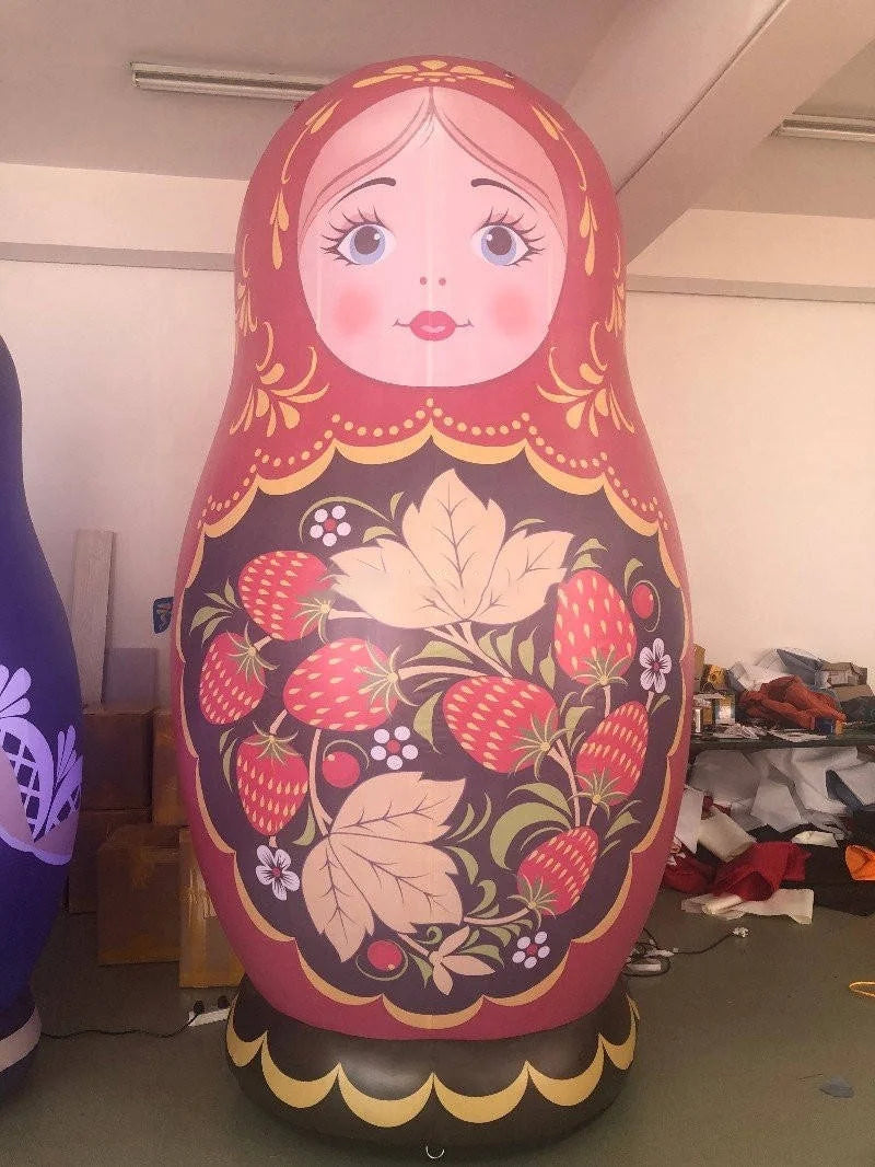 LED Light Inflatable Matryoshka Doll Decoration