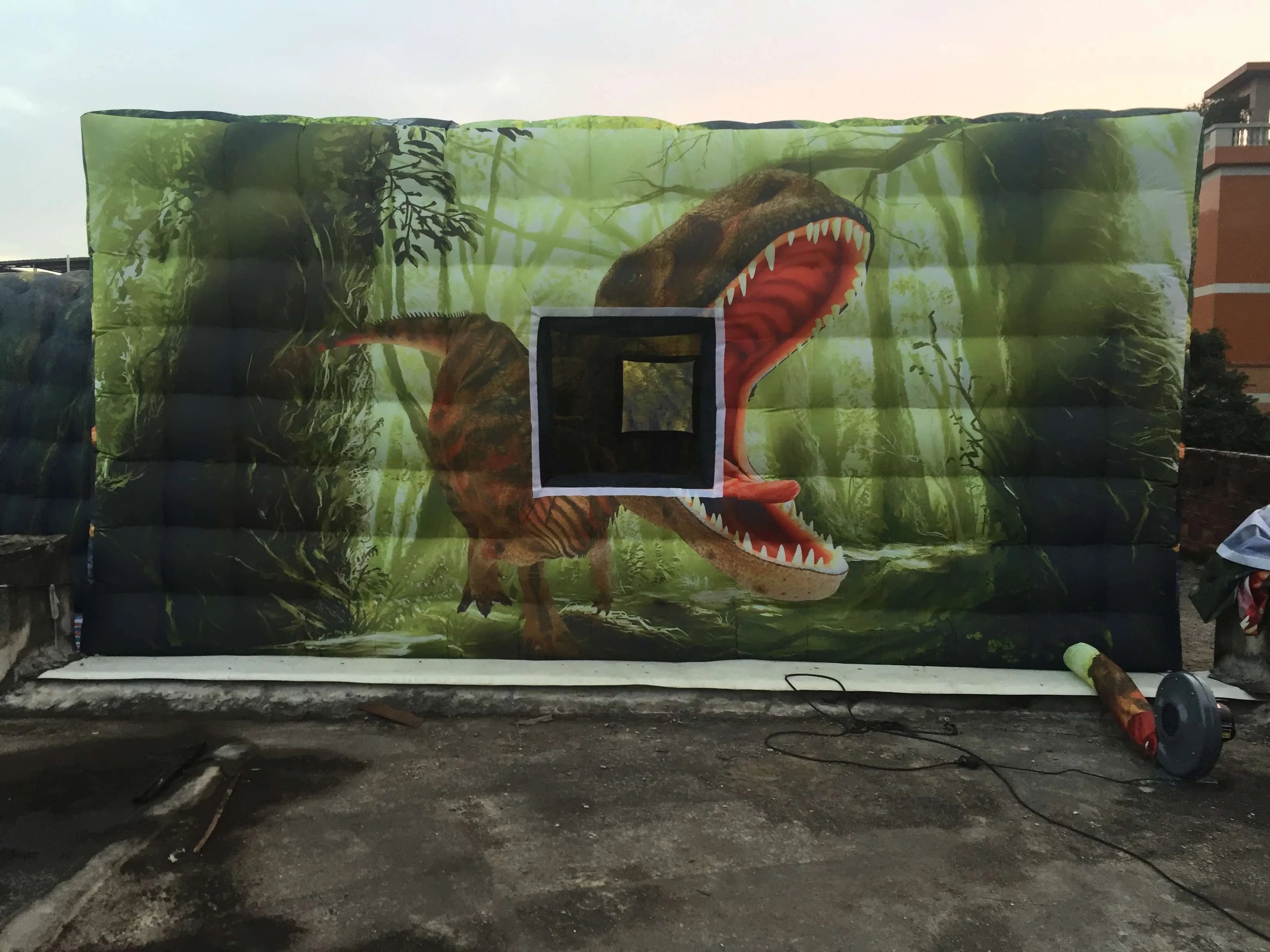 Custom Inflatable Dinosaur Tent for Outdoor Events