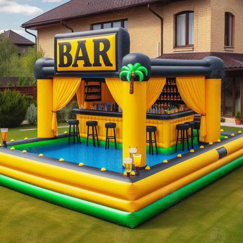Inflatable Castle Pool Bar CE Certified Adults