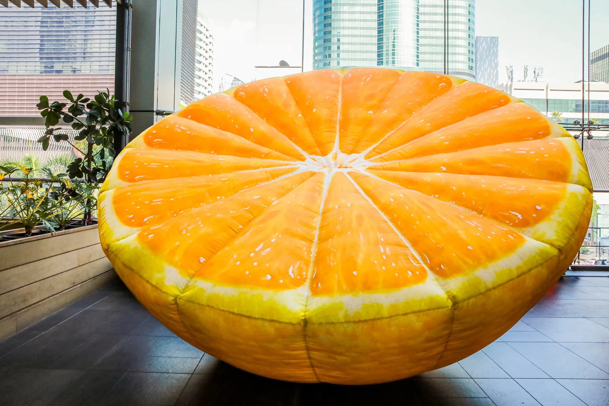 Giant Inflatable Lemon for Fresh Squeezed Lemonade Advertising
