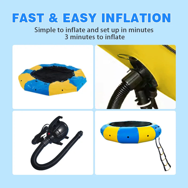 Inflatable Water Trampoline For Kids Fun