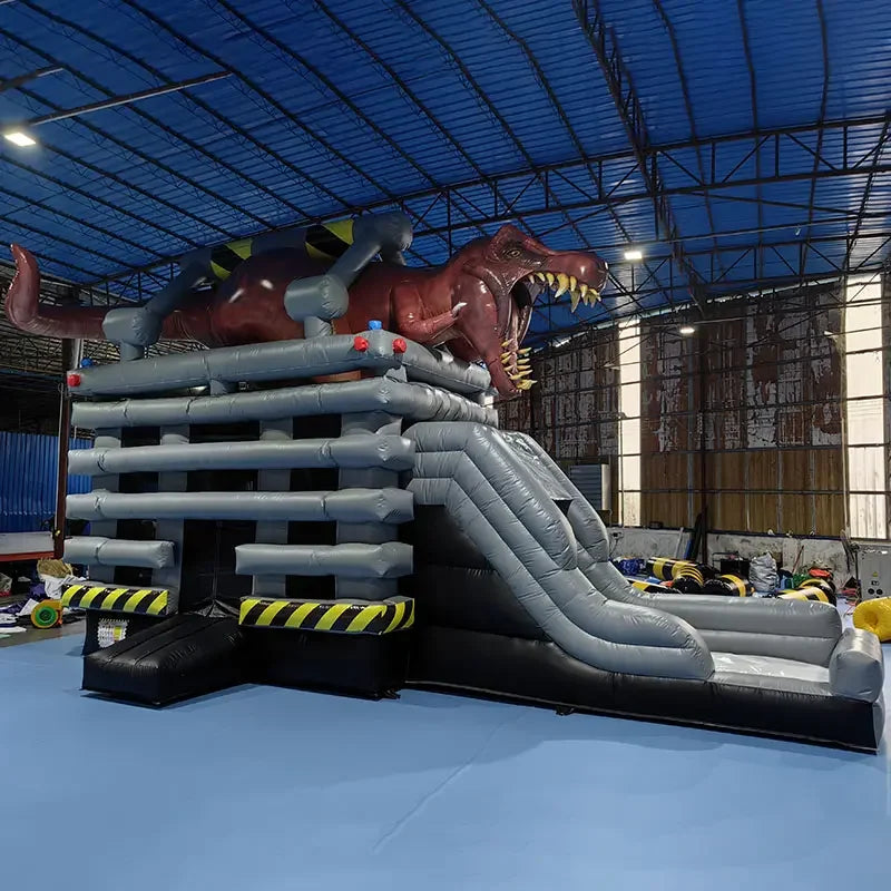Riesige aufblasbare Hüpfburg-Wasserrutsche