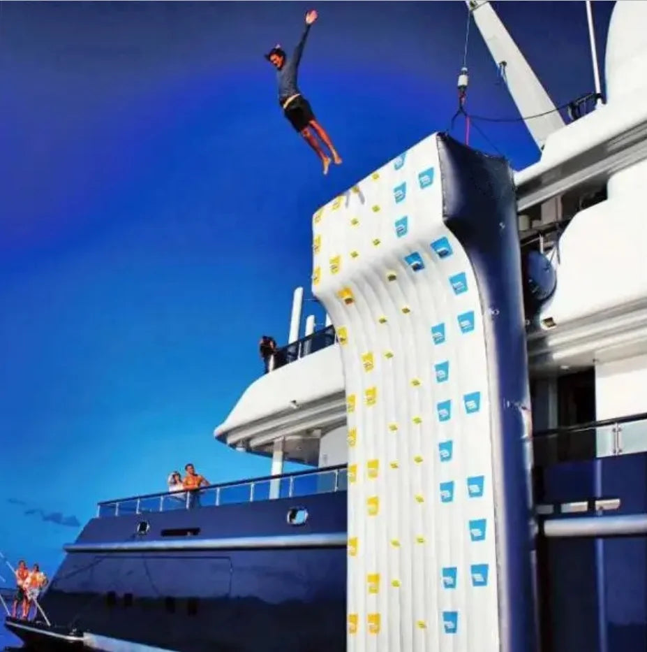 Inflatable Rock Climbing Slide Water Fun