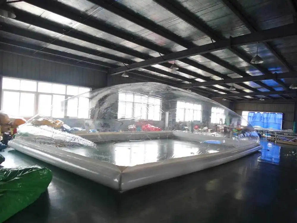 Tente dôme gonflable transparente géante pour piscine