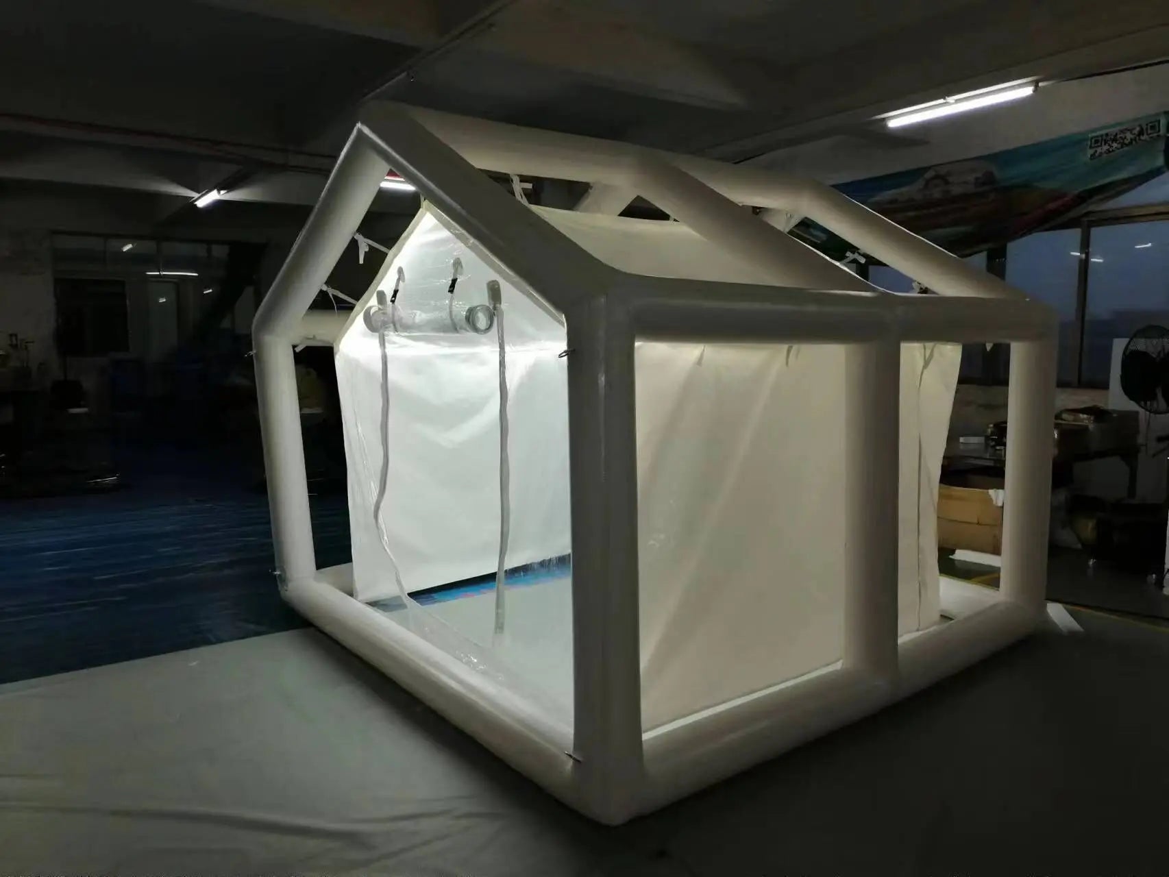 Inflatable Dome Camp Tent Waterproof PVC Tarpaulin 10 FT