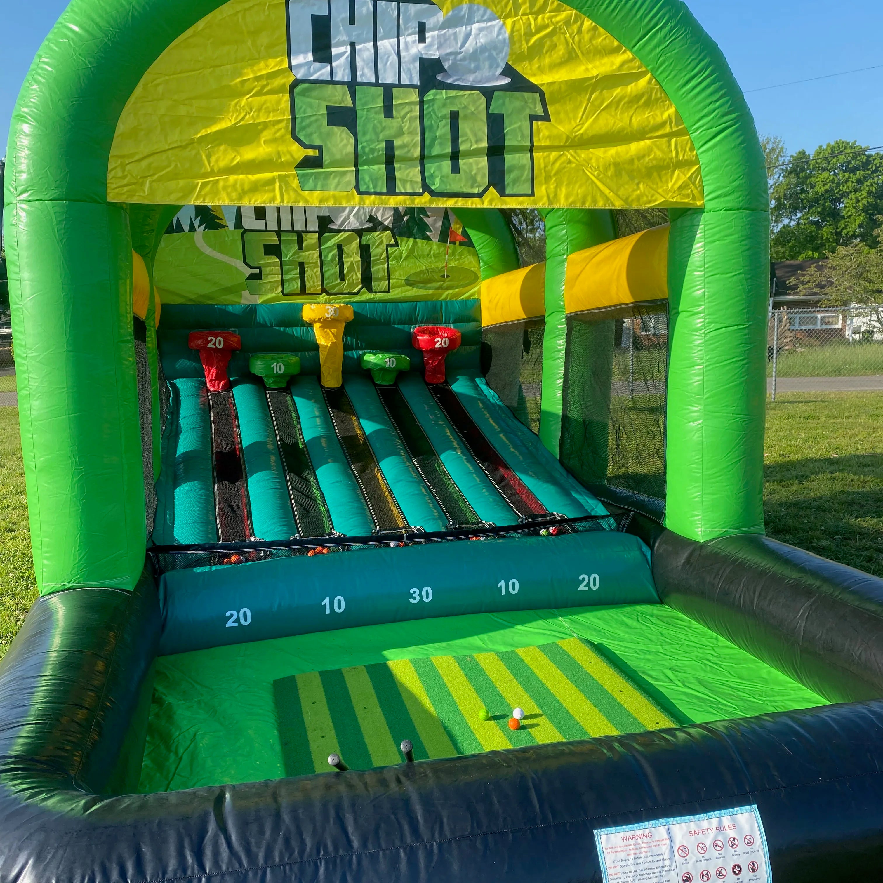 Inflatable Chip Shot Golf Target Game for Event Rentals