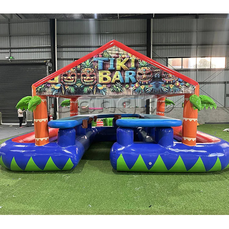 Inflatable Popup Pool Bar Commercial Colorful Outdoor Parties