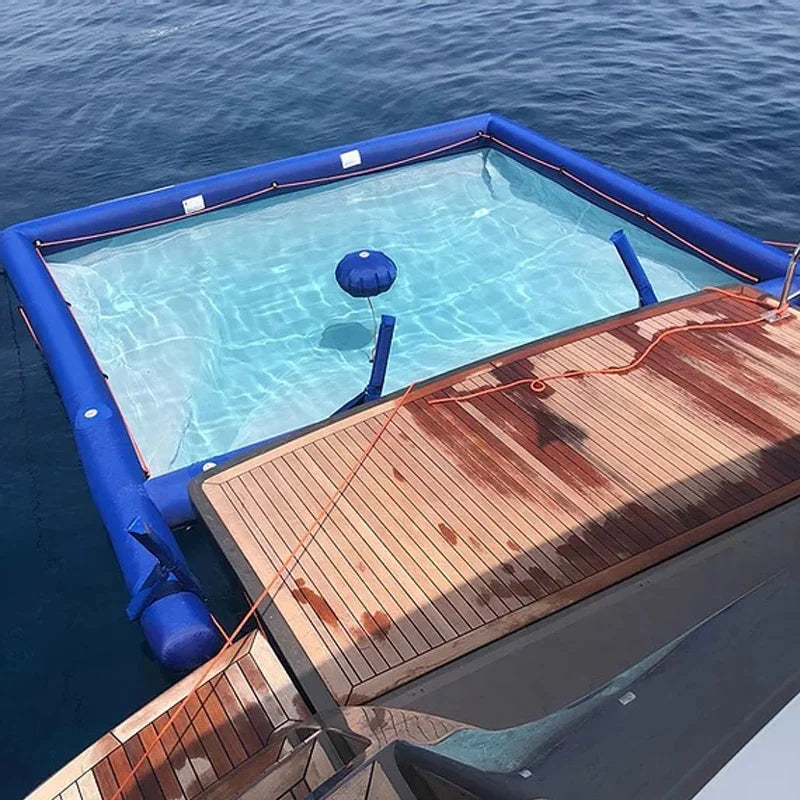 Portable Inflatable Ocean Yacht Pool with Net