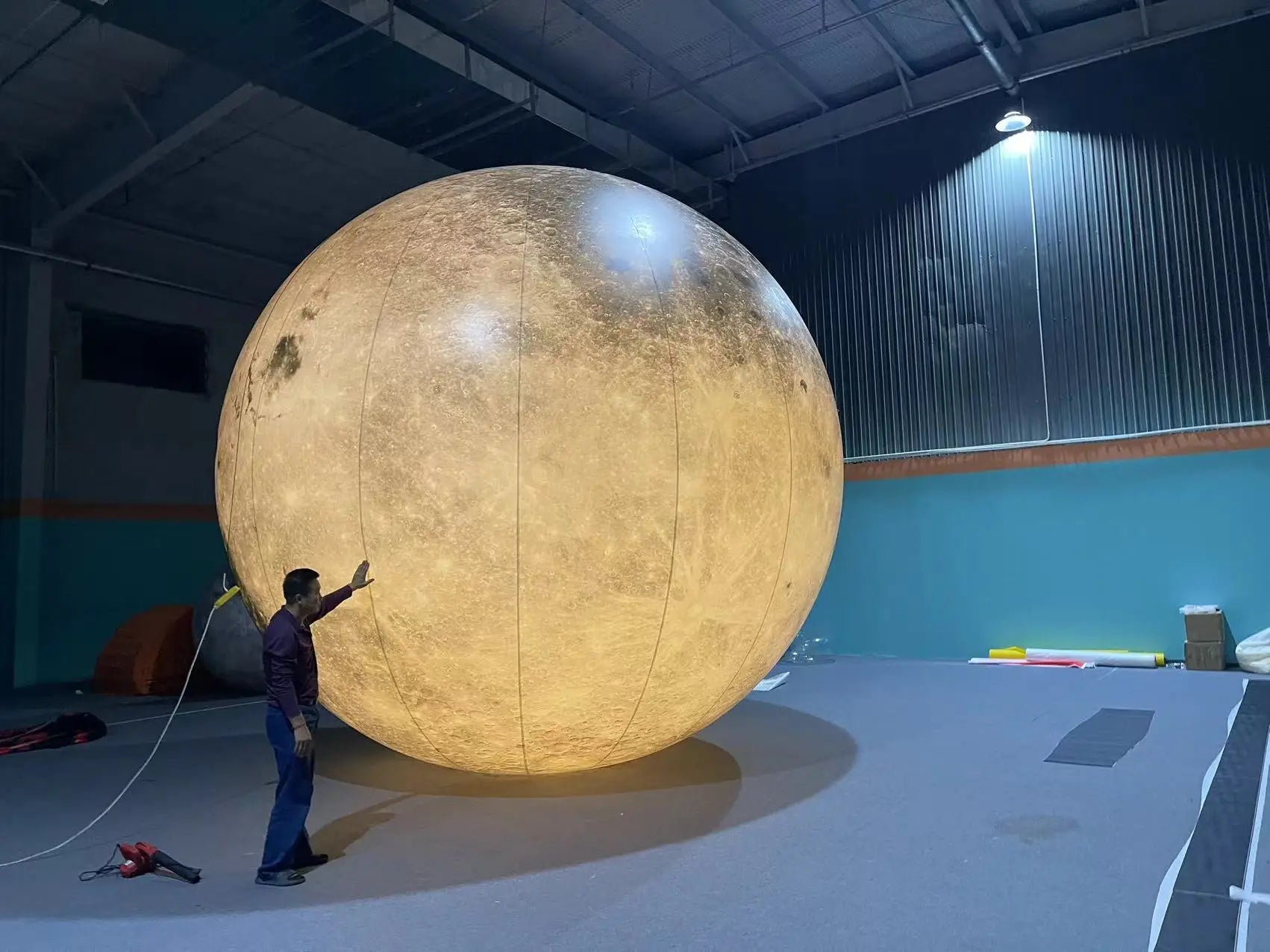 Large Inflatable Giant Moon with LED