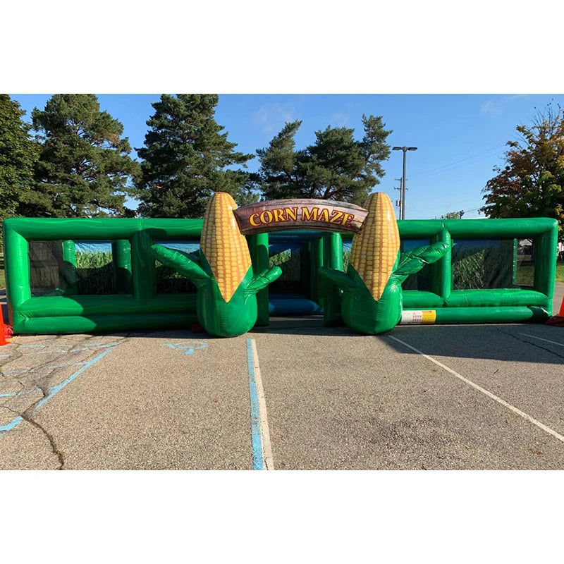 Inflatable Corn Maze Interactive Game Fun