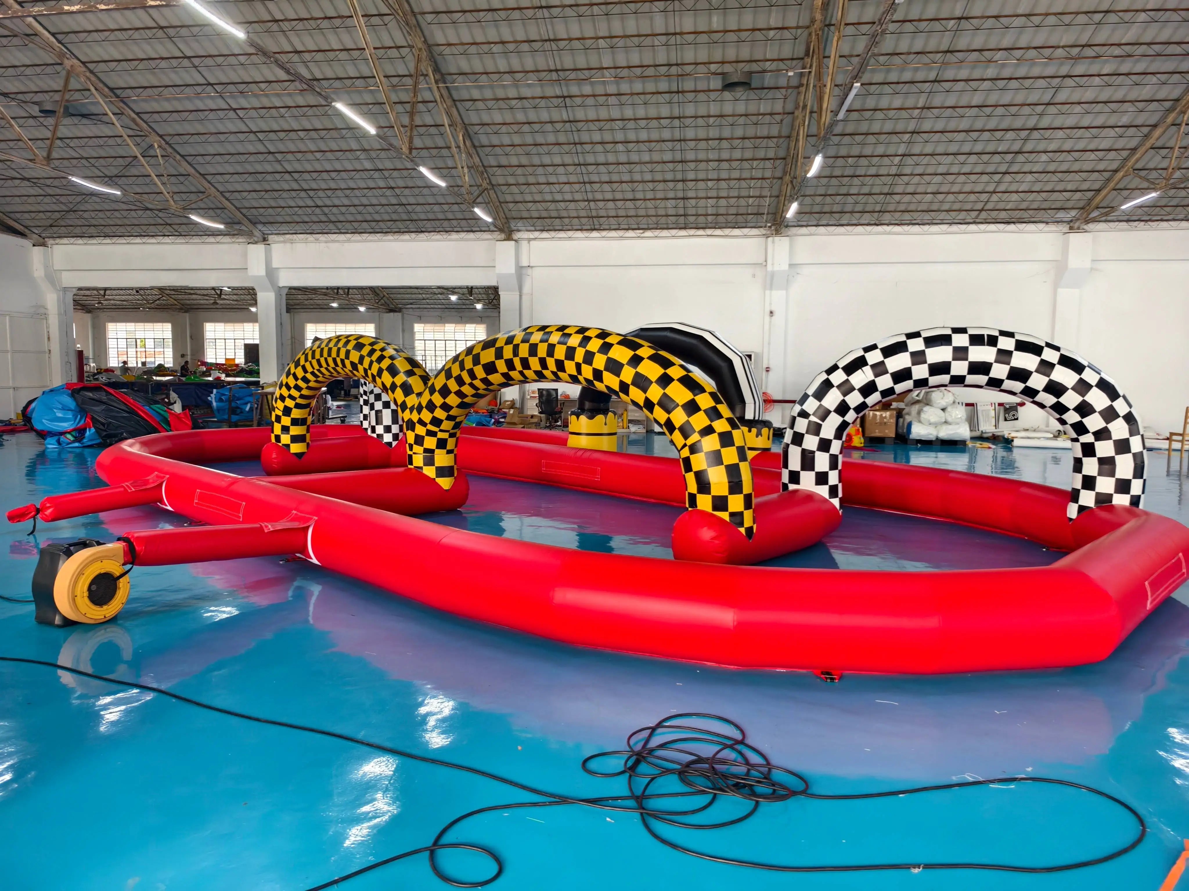 Inflatable Go Kart Racing Track Set