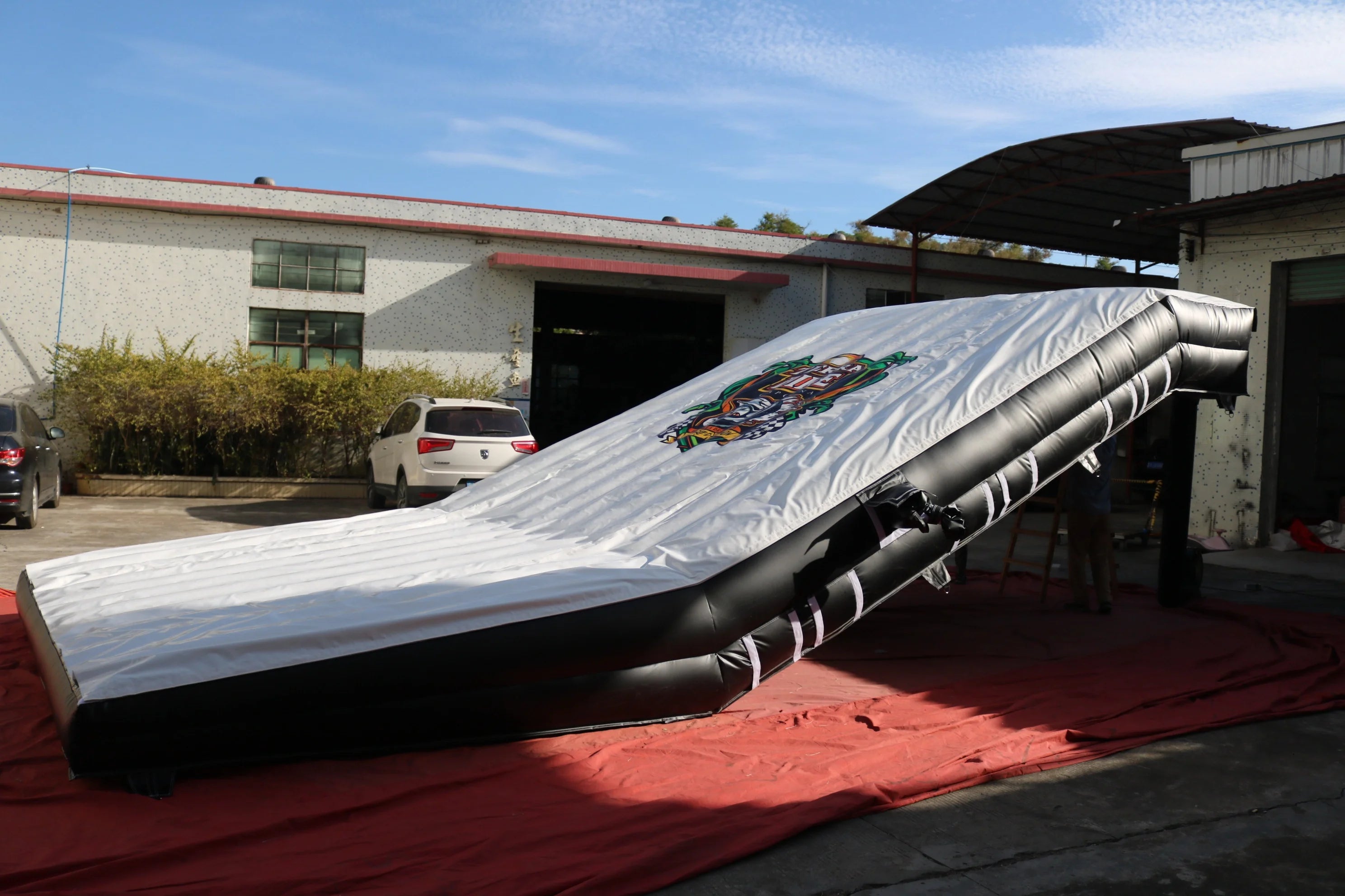 Inflatable BMX Stunt Castle with Landing Air Bag