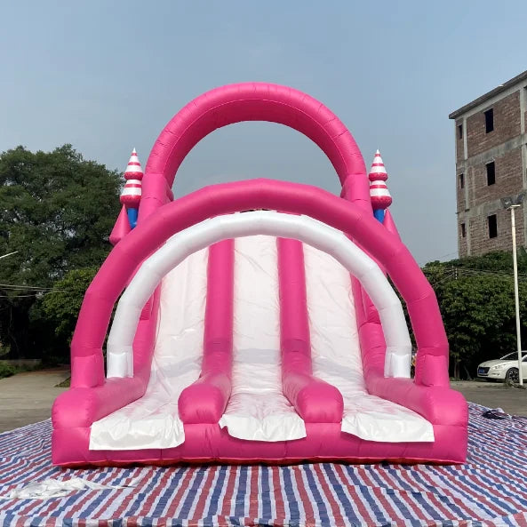 Inflatable Triple Lane Water Slide for Summer Fun