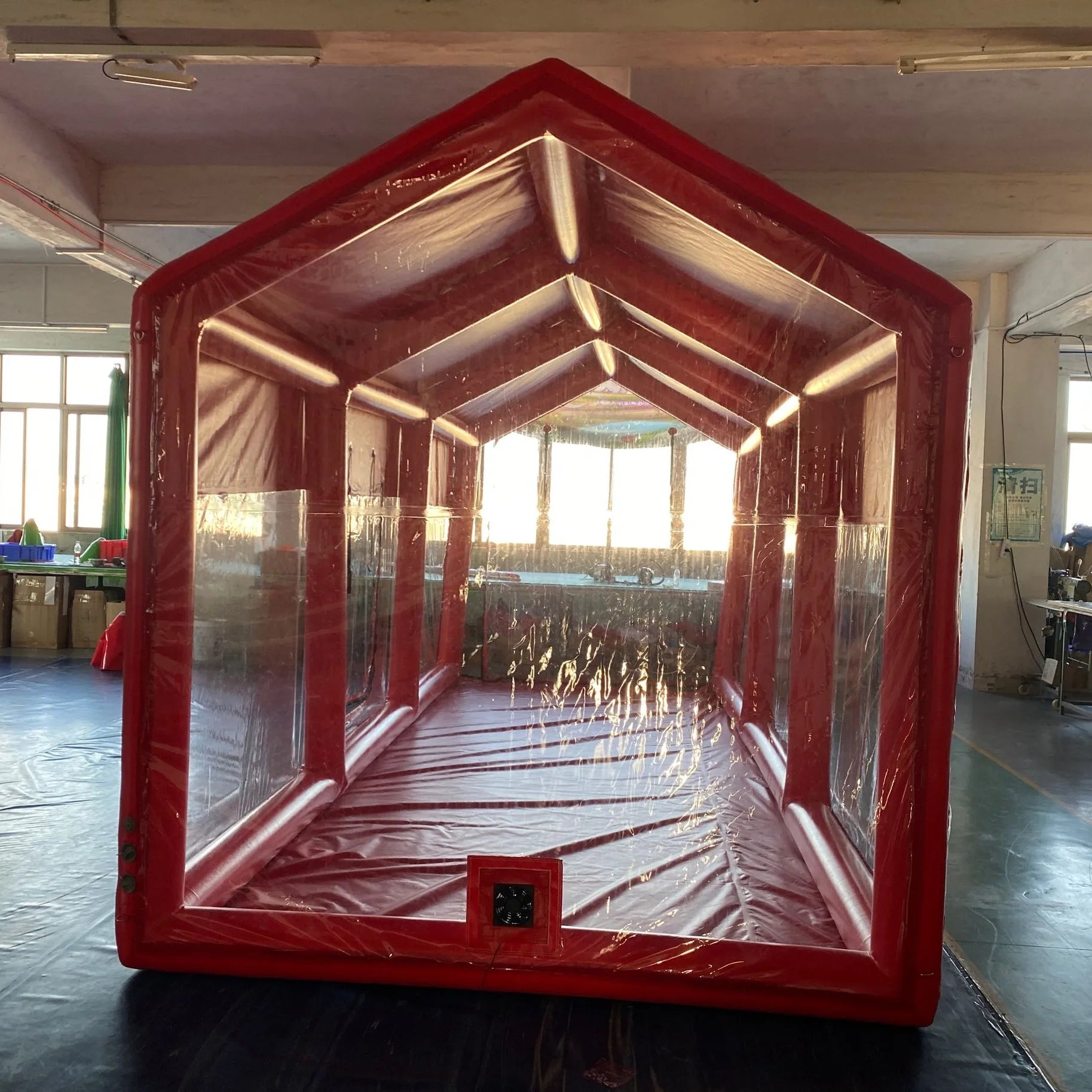 Inflatable Car Garage Car Cover Tent 20.5 FT Red